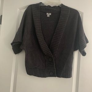 Gray mid waist sweater